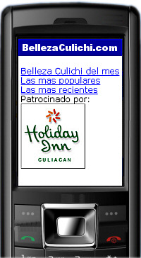 Publicidad  portal WAP Bellezaculichi.com
